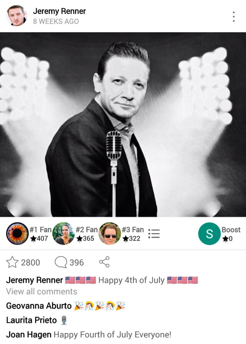 Illustration for article titled I Broke The Official Jeremy Renner App By Posting The Word "Porno" On It